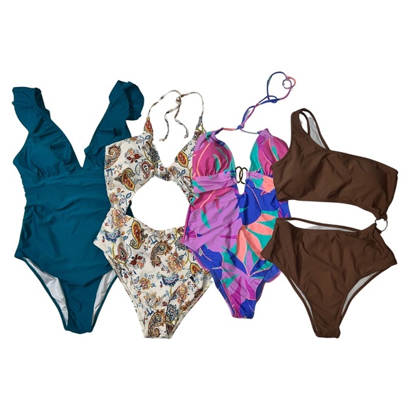 One piece swimsuit bundle of 4 - Picture 1 of 13